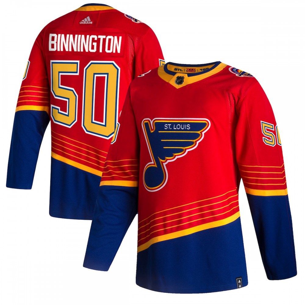 Jordan Binnington St. Louis Blues adidas 2020/21 Reverse Retro Authentic Player Jersey - Red-Pro Kit Vault | Brand New 26/27 Sports Jerseys
